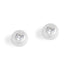 Silver Pearl with Stone Stud Earrings